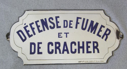 Ancienne plaque émaillée - ancienne,