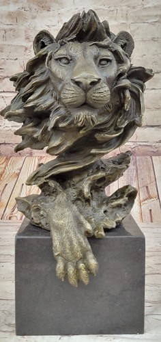 Statue sculpture tête - tête, lion
