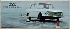 AUTO UNION DKW Range Sales Brochure c1961 DANISH TEXT 1000SP F12 F102 Van MUNGA