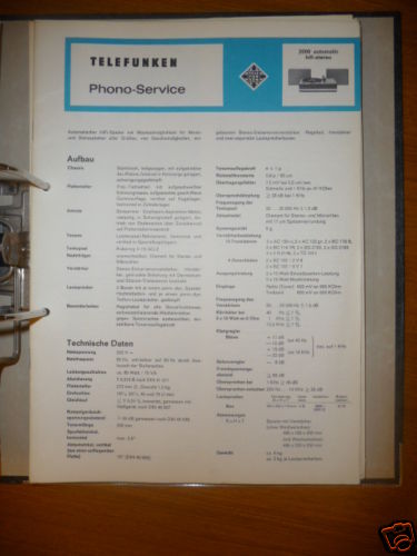 Service manuelle telefunken - service,