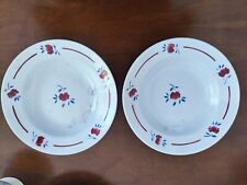 ANTIQUE LUNEVILLE FLOWER DECOR PLATES