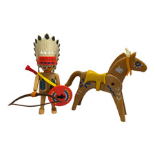 sympa cheval +  chef indien