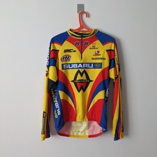 De Marchi Cycling Jersey Mens M-L Size Subaru Gary Fisher Long Sleeve