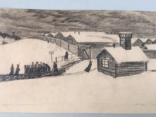 Rare dessins Crayon Fusain