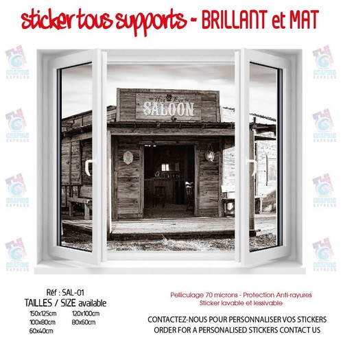 Sticker trompe oeil fenetre - sticker,