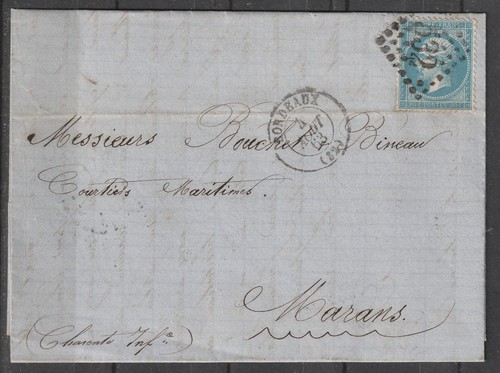 France lettre vers marans de - france,