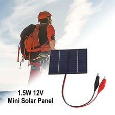 Panneau Solaire 1.5W 12V Silicium Polycristallin Compact et Léger pour Tentes