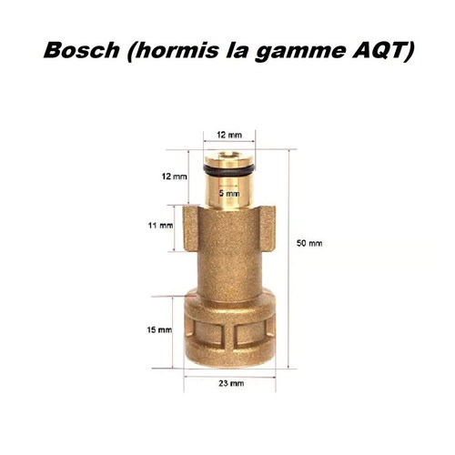 Adaptateur foam lance - lance, mamelon