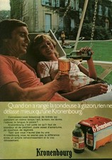 Vintage 1971 Kronenbourg Beer Drink Magazine Issue Advertising