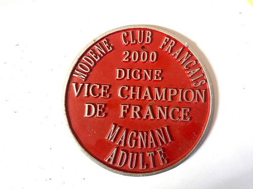 Aluminium plate concours - plate,