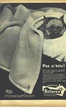 1958 BELIREX ADVERTISING ADVERTISING wool bedding cover