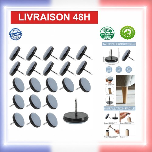 Patins pour chaises 22mm - 30,