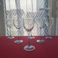 6 verres à vin cristal
