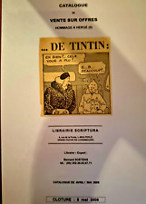 Tintin Hergé Auction Hommage à Hergé (II) Scriptura 2008