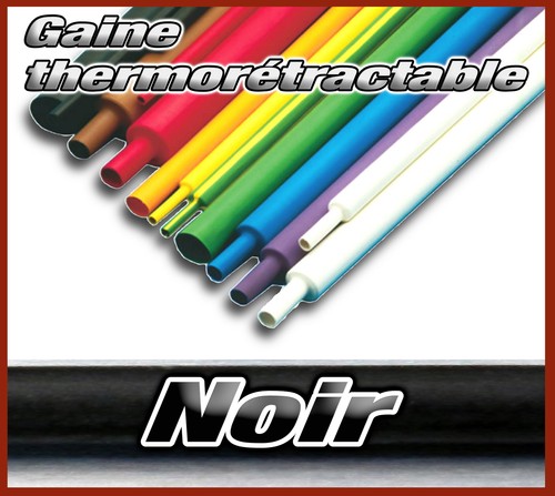 Gaine thermorétractable noir - gaine,