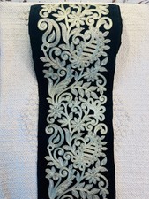 Galon grande largeur noir en