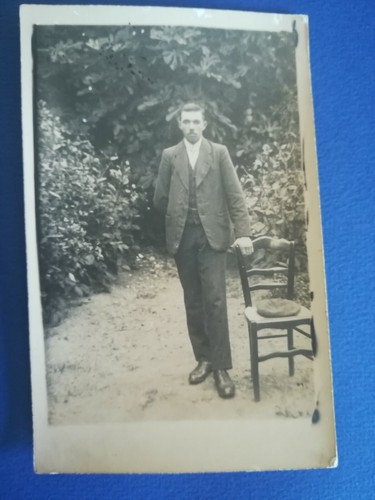 Cpa photo jeune homme en - cpa,