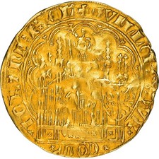 [#841767] Coin, Netherlands, Wilhelm VI von Bayeren, Chaise d'or, Dordrecht, VF