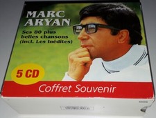 MARC ARYAN COFFRET SOUVENIR 5 CD SES 80 PLUS BELLES CHANSONS INCLUS LES INEDITS