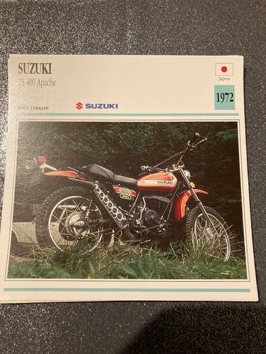Carte fiche moto collection - fiche,