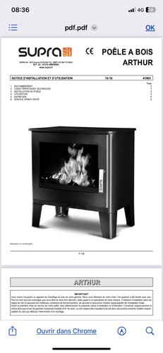 Poêle bois occasion - à,