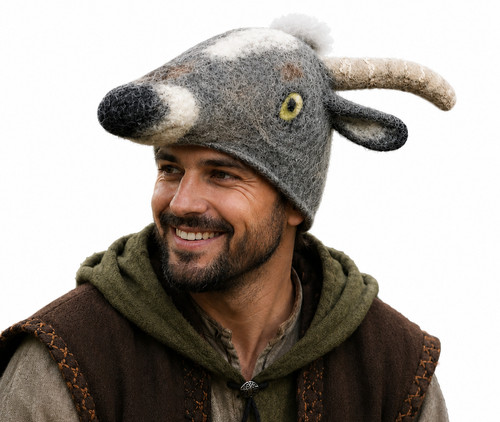 Chapeau chèvre feutré - de,