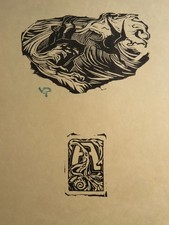 Victor PROUVÉ (1858-1943) WOOD ENGRAVING ART DECO STAMP NANCY LORRAINE 1925 e