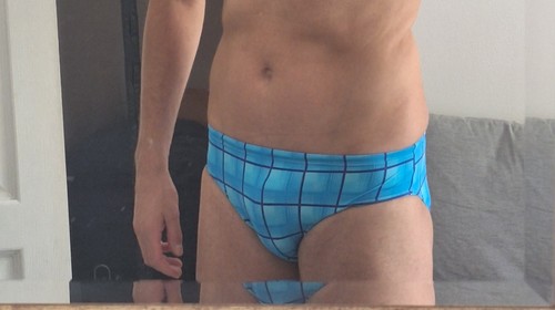 Slip bain homme bleu - slip, de
