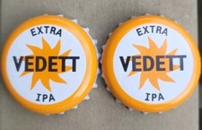 2 capsules identical beer VEDETT Extra ipa Belgium 