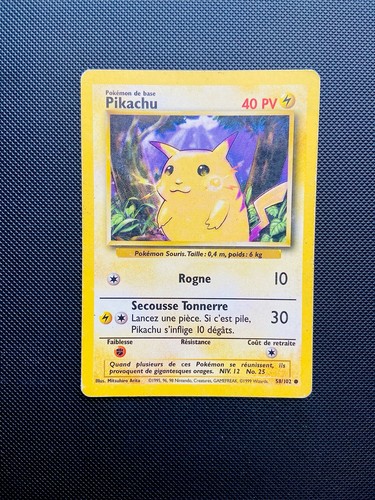 Carte pokemon pikachu - carte,