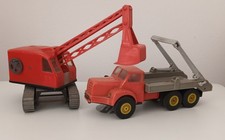 NOREV 1/43 scale - mechanical excavator 114 red & tractor TBO 15 Berliet red