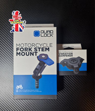 Quad Lock Motorcycle Fork Stem Mount + Vibration Dampener Set QuadLock