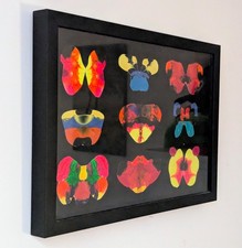 Peinture abstraite contemporaine signée sur toile.