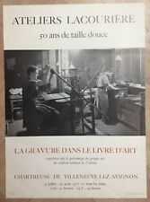 THE PAINTING IN THE ART BOOK ORIGINAL POSTER 1977 ATELIERS LACOURIERE PARIS
