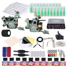 Complete Mast Tattoo Kit Set 2 Machine Power Supply Pedal Gun 10 Inks