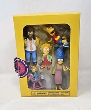 Simpsons Bart Lisa Homer Marge Maggie Family Characters in a Box 5 figurines