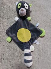 Doudou plat panda noir blanc