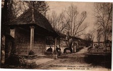 CPA BRANTOME - A shelter rest in the Public Garden - entrance to the elbow bridge (233329)