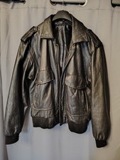 Blouson cuir vachette noir