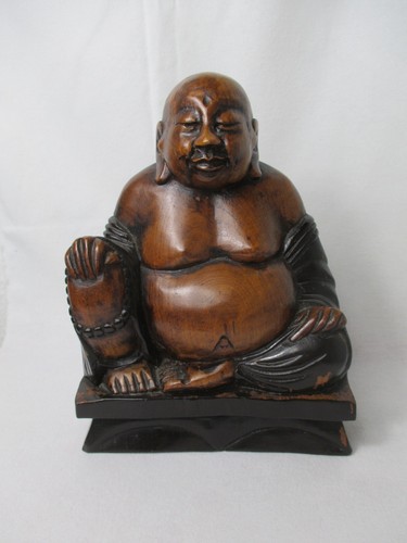 Sculpture bois bouddha - en,