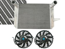 pour FORD SIERRA ESCORT RS500 COSWORTH UPRATED FRONT MOUNT INTERCOOLER FMIC+Fans