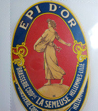 ETIQUETTE  BIERE     BRASSERIE