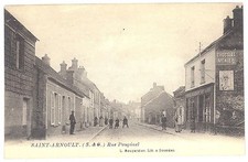 Old postcard 78 - Saint Arnoult (Yvelines) - Rue Poupinel - Edit. bougardier (animated)