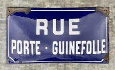 Rue Porte-Guinefolle: old enamelled street sign