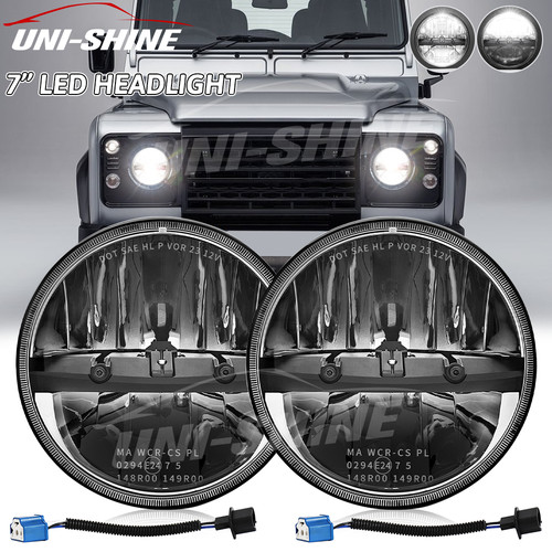 Phares led ronds - led, 7"
