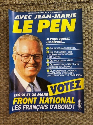 Affiche front national le - affiche, fn