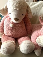 Grande peluche moelleuse rose