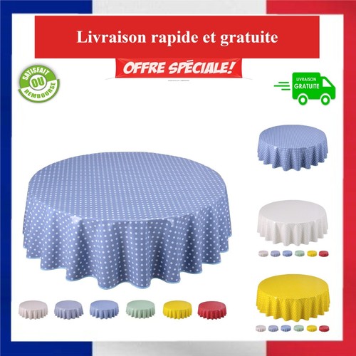 Nappe ronde toile - nappe, pvc