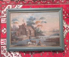 HST PAYSAGE PASTORALE XVIII ÈME SIÈCLE - TRUMEAU-ECOLE FLAMANDE 