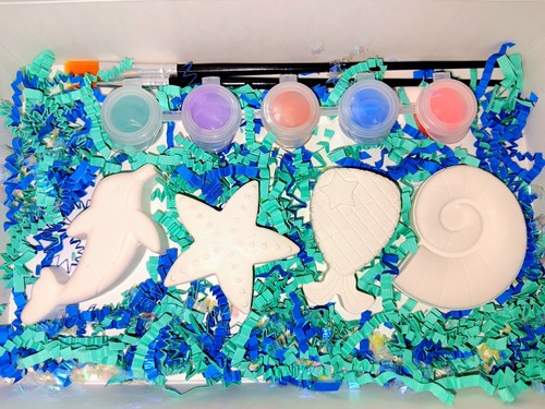 Beach theme craft - craft, plaster